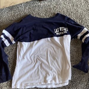 navy blue las vegas long sleeve tee